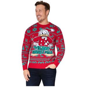 Disney Men's Mens Donald Christmas Jumper in Red Size: XL Red XL Disney Men's Mens Donald Christmas Jumper in Red Size: XL Red XL