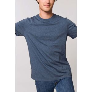 British Boxers Men's "Dark Heather Blue" Cotton T-Shirt in Mid Blue Size: Medium Mid Blue M British Boxers Men's "Dark Heather Blue" Cotton T-Shirt in Mid Blue Size: Medium Mid Blue M