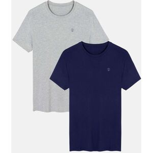 British Boxers Men's Two Pack "Grey Marl & Navy" Bamboo T-Shirts in Light Grey Size: Medium Light Grey M British Boxers Men's Two Pack "Grey Marl & Navy" Bamboo T-Shirts in Light Grey Size: Medium Light Grey M