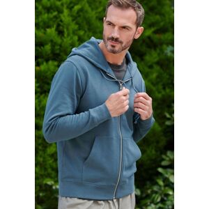 British Boxers Men's "Petrol" Cotton Zip-up Hoodie in Teal Size: XL Teal XL British Boxers Men's "Petrol" Cotton Zip-up Hoodie in Teal Size: XL Teal XL