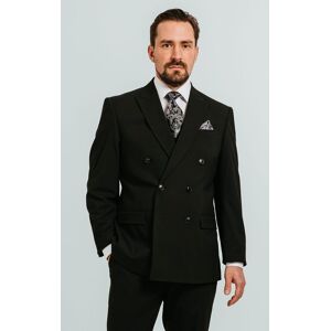 Dobell Men's Black Double Breasted Peak Lapel Suit Jacket Size: 40L Black 40L Dobell Men's Black Double Breasted Peak Lapel Suit Jacket Size: 40L Black 40L