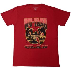 Wu Tang Clan Brick Wall Logo T-Shirt in Red Size: 2XL Red 2XL Wu Tang Clan Brick Wall Logo T-Shirt in Red Size: 2XL Red 2XL