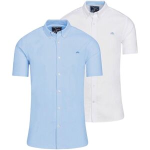Raging Bull Men's Classic 2 Pack Short Sleeve Oxford Shirt Size: Large Multicolor L Raging Bull Men's Classic 2 Pack Short Sleeve Oxford Shirt Size: Large Multicolor L