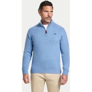 Raging Bull Men's Chunky Fleck Quarter Zip Knit in Blue Size: 3XL Blue 3XL Raging Bull Men's Chunky Fleck Quarter Zip Knit in Blue Size: 3XL Blue 3XL