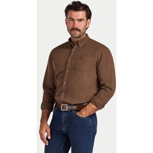 Raging Bull Men's Long Sleeve Brushed Two Tone Bold Herringbone Shirt in Brown Size: 2XL Brown 2XL Raging Bull Men's Long Sleeve Brushed Two Tone Bold Herringbone Shirt in Brown Size: 2XL Brown 2XL