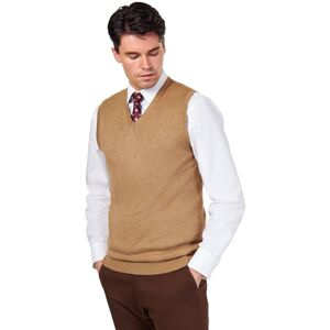 XPOSED Men's Stylish Knitted Cotton Sleeveless Jumper Vest with V-Neck Design in Camel Size: 2XL Camel 2XL XPOSED Men's Stylish Knitted Cotton Sleeveless Jumper Vest with V-Neck Design in Camel Size: 2XL Camel 2XL