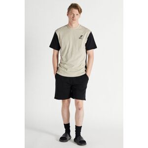 Original Creator Men's Colour Block T-shirt in Beige Size: Medium Beige M Original Creator Men's Colour Block T-shirt in Beige Size: Medium Beige M