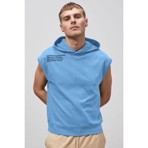 Enorsia Men's Contrast Printed Hoodie in Blue Size: 2XL Blue 2XL Enorsia Men's Contrast Printed Hoodie in Blue Size: 2XL Blue 2XL