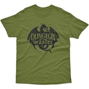 Bad Zebedee Men's Dungeon Master T-Shirt in Khaki Size: XL Khaki XL Bad Zebedee Men's Dungeon Master T-Shirt in Khaki Size: XL Khaki XL