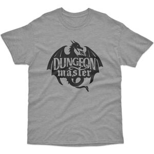Bad Zebedee Men's Dungeon Master T-Shirt in Mid Grey Size: 2XL Mid Grey 2XL Bad Zebedee Men's Dungeon Master T-Shirt in Mid Grey Size: 2XL Mid Grey 2XL