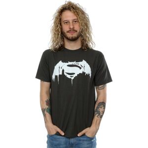 DC Comics Men's Batman v Superman Beaten Logo T-Shirt in Mid Grey Size: 3XL Mid Grey 3XL DC Comics Men's Batman v Superman Beaten Logo T-Shirt in Mid Grey Size: 3XL Mid Grey 3XL