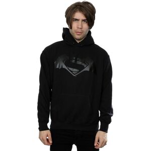 DC Comics Men's Batman v Superman Logo Print Hoodie in Black Size: Large Black L DC Comics Men's Batman v Superman Logo Print Hoodie in Black Size: Large Black L