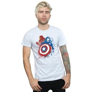 Marvel Men's Captain America Civil War Painted Vs Iron Man T-Shirt in Grey Size: XL Grey XL Marvel Men's Captain America Civil War Painted Vs Iron Man T-Shirt in Grey Size: XL Grey XL