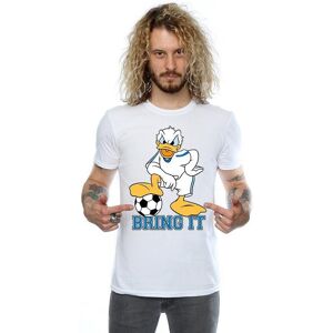 Disney Men's Donald Duck Bring It T-Shirt in White Size: XL White XL Disney Men's Donald Duck Bring It T-Shirt in White Size: XL White XL