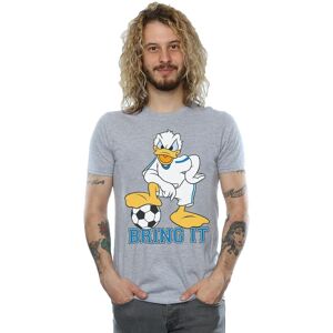Disney Men's Donald Duck Bring It T-Shirt in Grey Size: Large Grey L Disney Men's Donald Duck Bring It T-Shirt in Grey Size: Large Grey L
