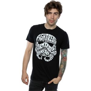 Star Wars Men's Stormtrooper Text Head T-Shirt in Black Size: Large Black L Star Wars Men's Stormtrooper Text Head T-Shirt in Black Size: Large Black L