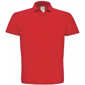 B&C Men's ID.001 Short Sleeve Polo Shirt in Red Size: 4XL Red 4XL B&C Men's ID.001 Short Sleeve Polo Shirt in Red Size: 4XL Red 4XL