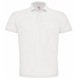 B&C Men's ID.001 Short Sleeve Polo Shirt in White Size: XS White XS B&C Men's ID.001 Short Sleeve Polo Shirt in White Size: XS White XS