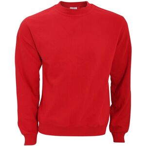 B&C Men's Crew Neck Sweatshirt Top in Red Size: XS Red XS B&C Men's Crew Neck Sweatshirt Top in Red Size: XS Red XS