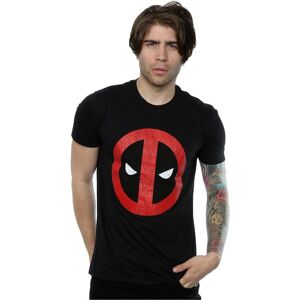 Marvel Men's Deadpool Cracked Logo T-Shirt in Black Size: Medium Black M Marvel Men's Deadpool Cracked Logo T-Shirt in Black Size: Medium Black M