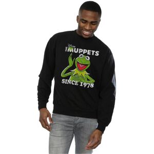 Disney Men's The Muppets Kermit Since 1978 Sweatshirt in Black Size: Large Black L Disney Men's The Muppets Kermit Since 1978 Sweatshirt in Black Size: Large Black L
