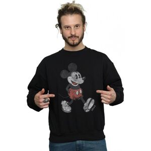 Disney Men's Walking Mickey Mouse Sweatshirt in Black Size: 3XL Black 3XL Disney Men's Walking Mickey Mouse Sweatshirt in Black Size: 3XL Black 3XL