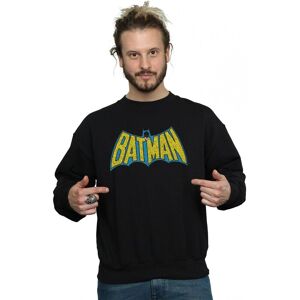 DC Comics Men's Batman Crackle Logo Sweatshirt in Black Size: 2XL Black 2XL DC Comics Men's Batman Crackle Logo Sweatshirt in Black Size: 2XL Black 2XL