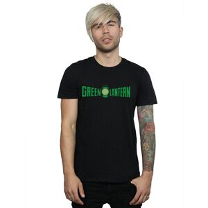 DC Comics Men's Green Lantern Text Logo T-Shirt in Black Size: Large Black L DC Comics Men's Green Lantern Text Logo T-Shirt in Black Size: Large Black L