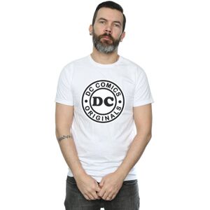 DC Comics Men's DC Originals Logo T-Shirt in White Size: 3XL White 3XL DC Comics Men's DC Originals Logo T-Shirt in White Size: 3XL White 3XL