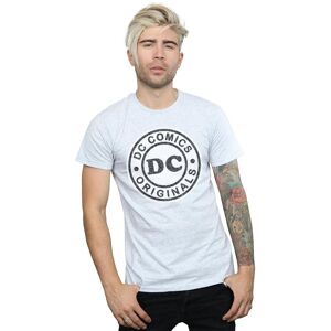 DC Comics Men's DC Originals Crackle Logo T-Shirt in Grey Size: 3XL Grey 3XL DC Comics Men's DC Originals Crackle Logo T-Shirt in Grey Size: 3XL Grey 3XL