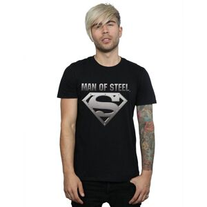DC Comics Men's Superman Man Of Steel Shield T-Shirt in Black Size: Small Black S DC Comics Men's Superman Man Of Steel Shield T-Shirt in Black Size: Small Black S