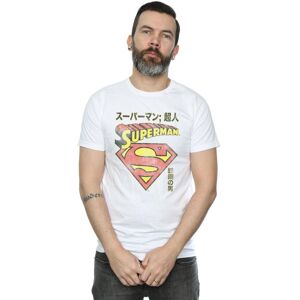 DC Comics Men's Superman Shield T-Shirt in White Size: Large White L DC Comics Men's Superman Shield T-Shirt in White Size: Large White L