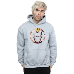 Marvel Men's Iron Man Montage Symbol Hoodie in Grey Size: XL Grey XL Marvel Men's Iron Man Montage Symbol Hoodie in Grey Size: XL Grey XL