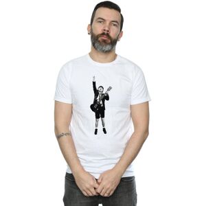 AC/DC Men's Angus Young Cut Out T-Shirt in White Size: Large White L AC/DC Men's Angus Young Cut Out T-Shirt in White Size: Large White L