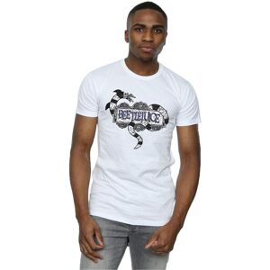Beetlejuice Men's Sandworm Logo T-Shirt in White Size: 3XL White 3XL Beetlejuice Men's Sandworm Logo T-Shirt in White Size: 3XL White 3XL