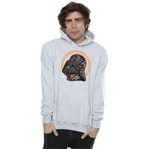 Star Wars Men's Darth Vader Dia De Los Muertos Hoodie in Grey Size: Small Grey S Star Wars Men's Darth Vader Dia De Los Muertos Hoodie in Grey Size: Small Grey S