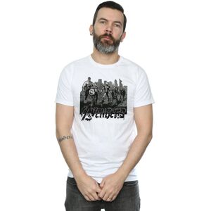 Marvel Men's Avengers Mono Team Art T-Shirt in White Size: Medium White M Marvel Men's Avengers Mono Team Art T-Shirt in White Size: Medium White M