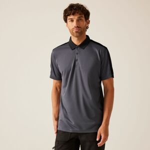 Regatta Men's Contrast Wicking Polo Shirt in Grey Size: Medium Grey M Regatta Men's Contrast Wicking Polo Shirt in Grey Size: Medium Grey M
