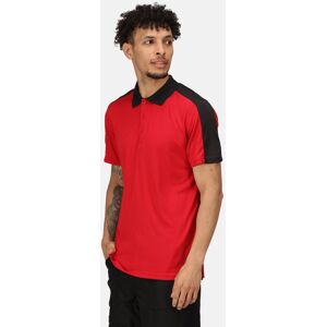 Regatta Men's Contrast Wicking Polo Shirt in Red Size: Medium Red M Regatta Men's Contrast Wicking Polo Shirt in Red Size: Medium Red M