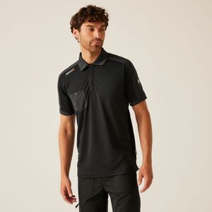 Regatta Men's TT Offensive Wicking Polo in Black Size: Medium Black M Regatta Men's TT Offensive Wicking Polo in Black Size: Medium Black M