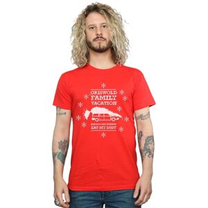 National Lampoon's Christmas Vacation Men's Eat My Dust T-Shirt in Red Size: Small Red S National Lampoon's Christmas Vacation Men's Eat My Dust T-Shirt in Red Size: Small Red S