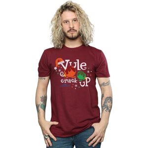 National Lampoon's Christmas Vacation Men's Yule Crack Up T-Shirt in Burgundy Size: Medium Burgundy M National Lampoon's Christmas Vacation Men's Yule Crack Up T-Shirt in Burgundy Size: Medium Burgundy M