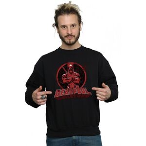 Marvel Men's Deadpool Crossed Arms Logo Sweatshirt in Black Size: 3XL Black 3XL Marvel Men's Deadpool Crossed Arms Logo Sweatshirt in Black Size: 3XL Black 3XL