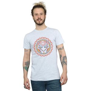 Marvel Men's Black Panther Tribal Panther Icon T-Shirt in Grey Size: Medium Grey M Marvel Men's Black Panther Tribal Panther Icon T-Shirt in Grey Size: Medium Grey M
