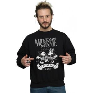 Disney Men's Mickey & Minnie Mouse Great Pair Sweatshirt in Black Size: 2XL Black 2XL Disney Men's Mickey & Minnie Mouse Great Pair Sweatshirt in Black Size: 2XL Black 2XL