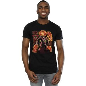 Marvel Men's Avengers Infinity War Hulkbuster Blueprint T-Shirt in Black Size: Medium Black M Marvel Men's Avengers Infinity War Hulkbuster Blueprint T-Shirt in Black Size: Medium Black M