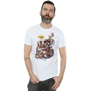 Marvel Men's Deadpool Merchandise Royalties T-Shirt in White Size: 3XL White 3XL Marvel Men's Deadpool Merchandise Royalties T-Shirt in White Size: 3XL White 3XL