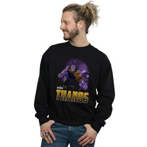 Marvel Men's Avengers Infinity War Thanos Character Sweatshirt in Black Size: Large Black L Marvel Men's Avengers Infinity War Thanos Character Sweatshirt in Black Size: Large Black L