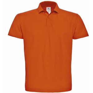B&C Men's ID.001 Short Sleeve Polo Shirt in Orange Size: XS Orange XS B&C Men's ID.001 Short Sleeve Polo Shirt in Orange Size: XS Orange XS