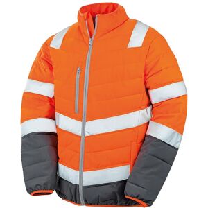 Result Men's Safeguard Soft Padded Safety Jacket in Orange Size: Large Orange L Result Men's Safeguard Soft Padded Safety Jacket in Orange Size: Large Orange L
